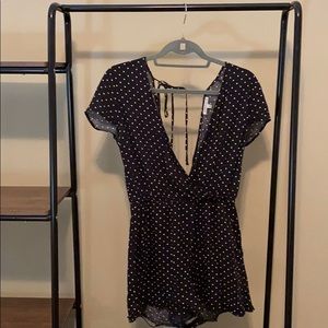 Black & White Polka Dot Romper
